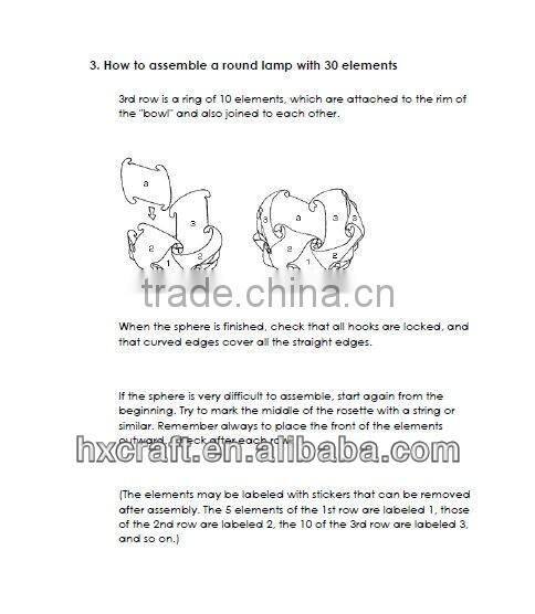 New 30 Pieces Modern IQ Puzzle Lamp Shade IQ Light Jigsaw Ceiling Pendant Kit