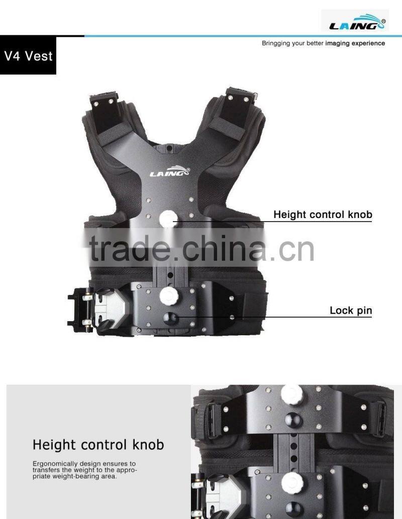 Factory supply LAING M30PII dslr camera stabilizer steadycam with carbon fiber handheld and double handle arms