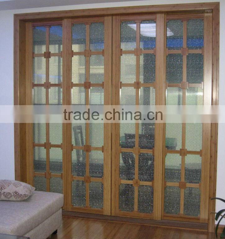 Solid dark carbonized a grade bamboo door