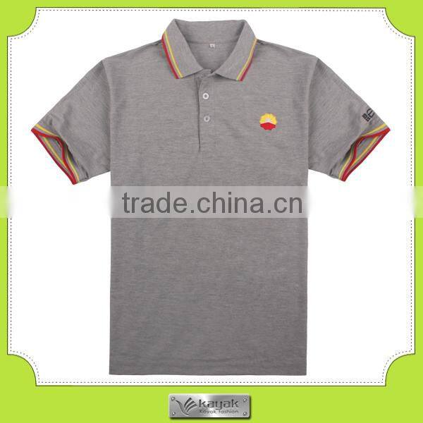 customized embroidered short sleeve men polo t shirt