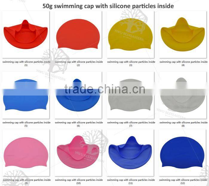 silicone swim cap,waterproof swimming cap,siliong ear protection swim cap