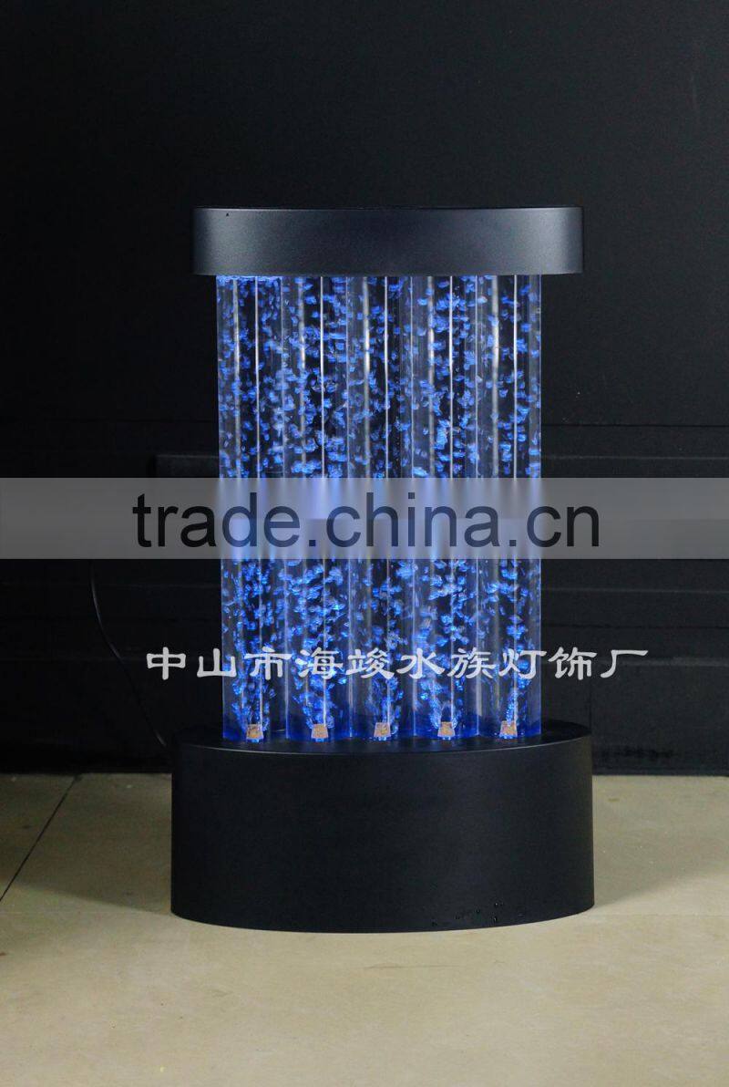indoor color changing water faintain Led lighting water bubble decoration