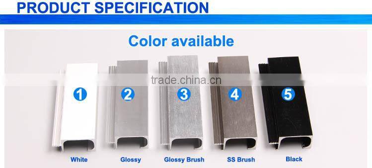 Free Sample Kitchen Cabinet Handles Concealed Extrusion Aluminium Price