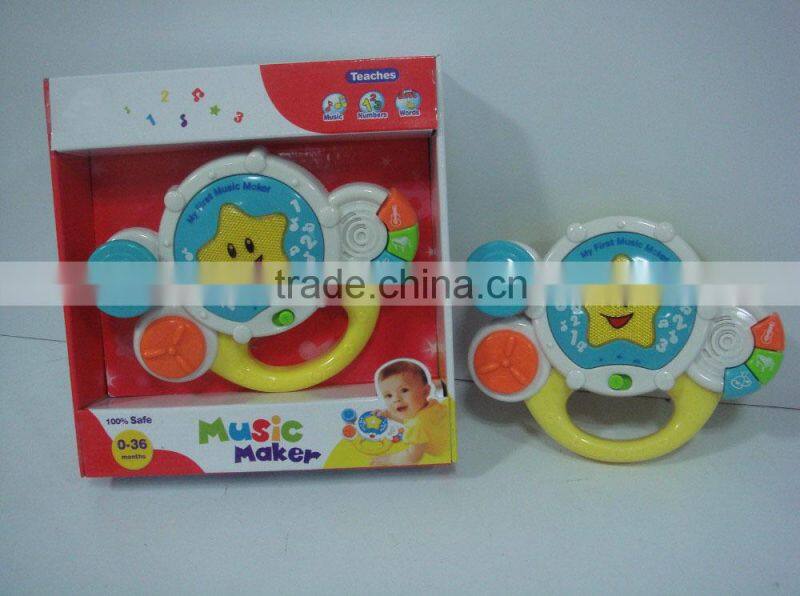 educational toy.musical instrument.educational drum.with light and music