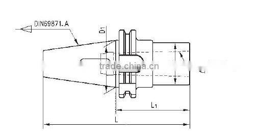 DIN morse taper (with tang)
