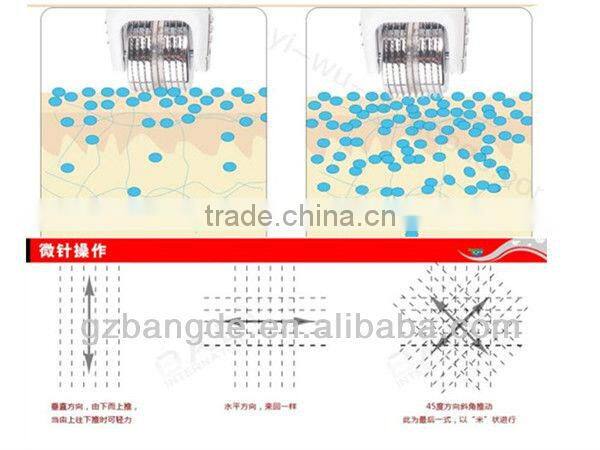 2013 LED light electric microneedle derma pen BD-WZ006