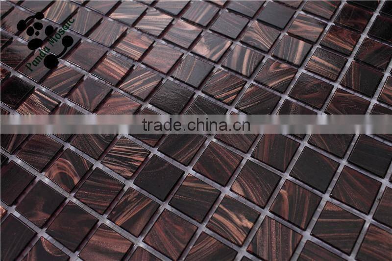 SMH06 Kitchen wall tiling Beautiful mosaic patterns Gold line wall mosaic