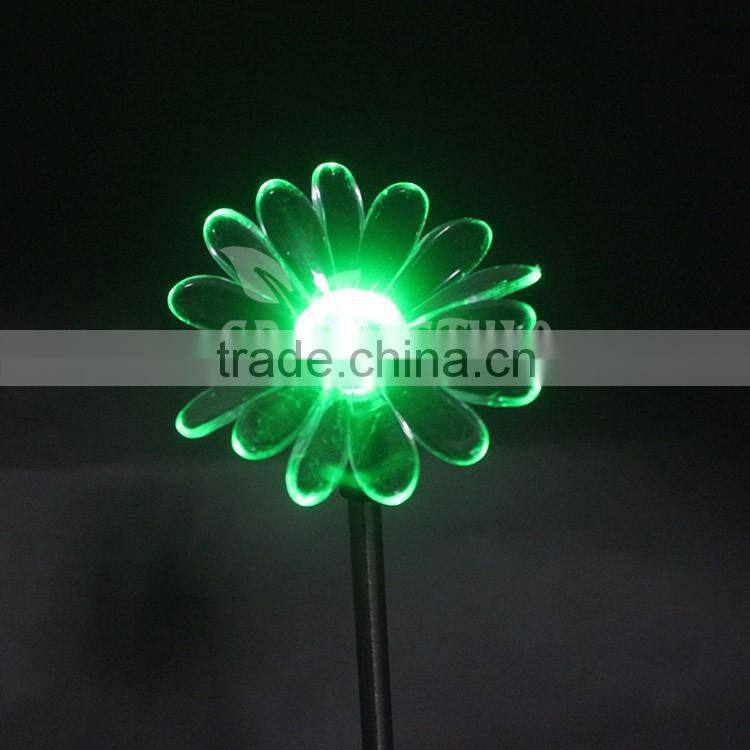 led garden light, Color Changing green led light, Sun Flower shape outdoor solar light