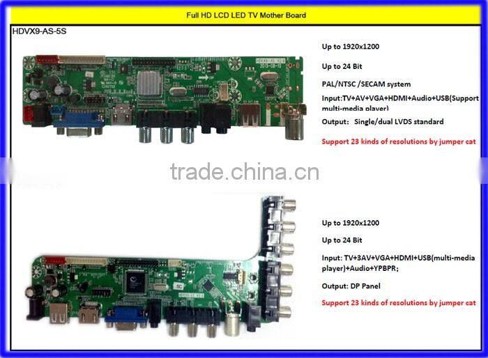 Universal LCD / LED V59 TV Board with 2*HDMI 2*USB 2*AV