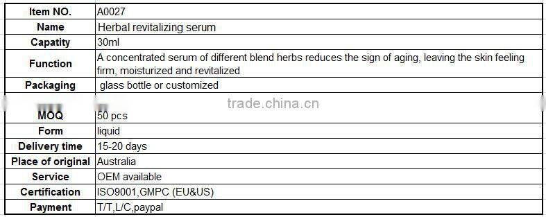 Herbicos lifting facial serum with herbal extract