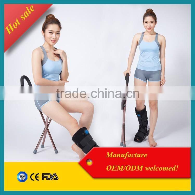 Anti-skid Walking cane frame foldable walking stick with chair