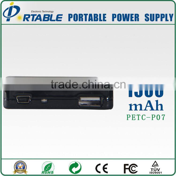 Mobile Power Bank support custom External Battery 2000mAH Power Bank Led