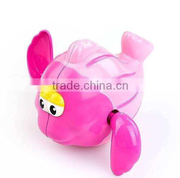 Non-toxic plastic fish floating bath toys/plastic animal bath toys for babies/custom animal bath toy factory