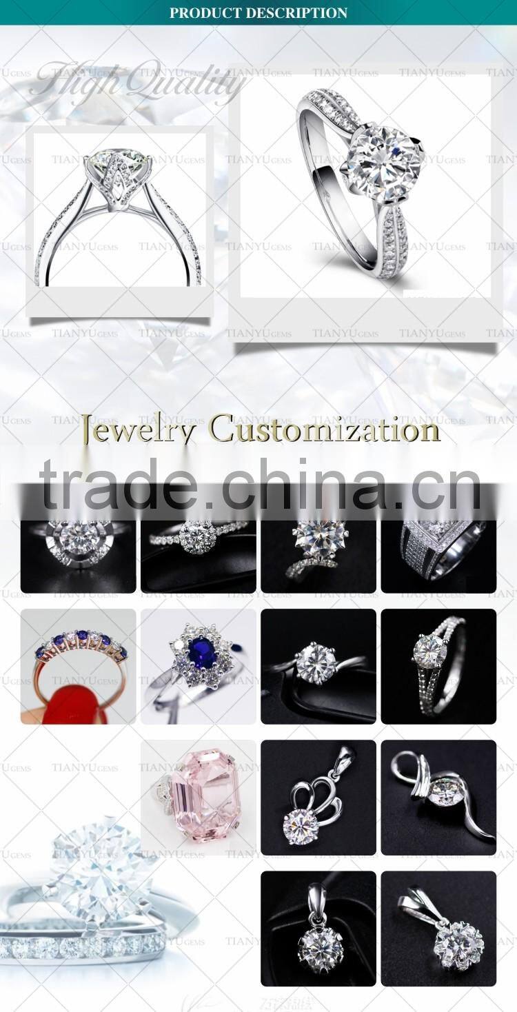 Ring size Platinum women rings , DEF color moissanite round brilliant cut for moissanite jewelry