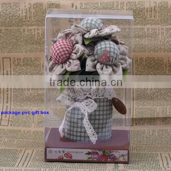 Handmade fragrance home flower decoration filled with activated bamcoo charcoal