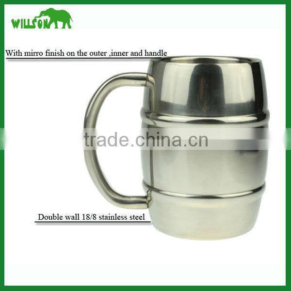 330ml/450ml/1000ml stainless steel water bottle with mirror finish