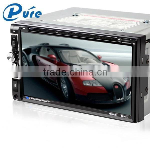 6.95 inch double din car dvd player, bluetooth car multimedia system car radio stereo