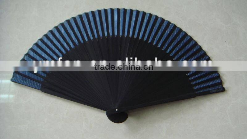 folding hand bamboo with fabric fan