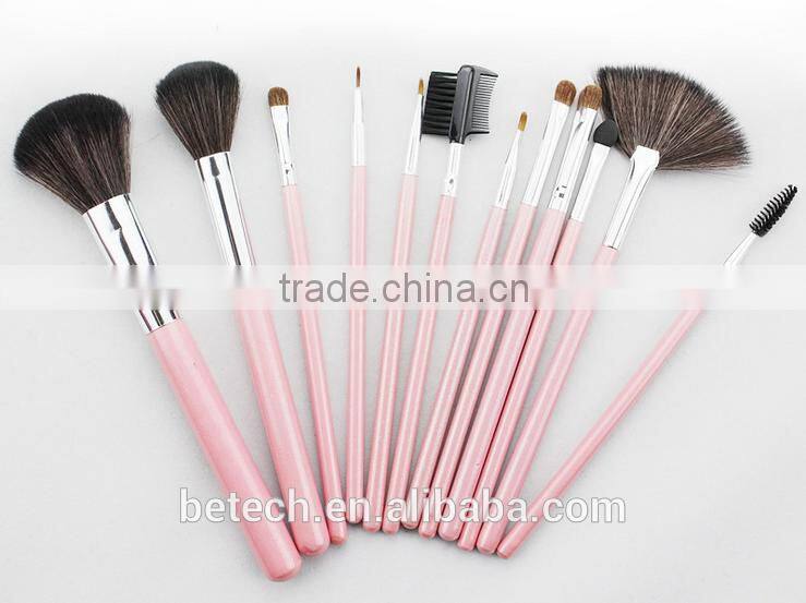 Betech 12pcs private label cosmetics makeup brush set