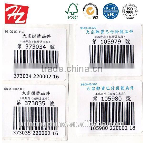 Deft design china paper sticker in Dongguan factory