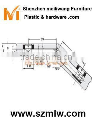 Zinc plated steel 3 in 1 furniture connector