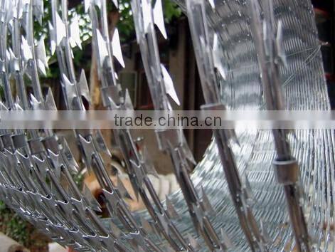 wholesale BTO-22 hot-dipped galvanized razor barbed wire