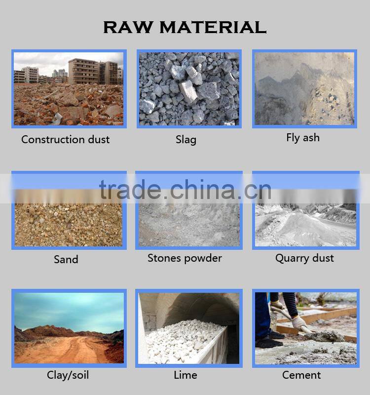 Building Material Making Machinery full automatic easy operate low cost brick making machine with 600tons mechanical pressure