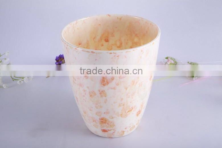 decorative plant pots indoor/flower pots wholesale/unbreakable melamine flower pot, decoration cheap flower pots