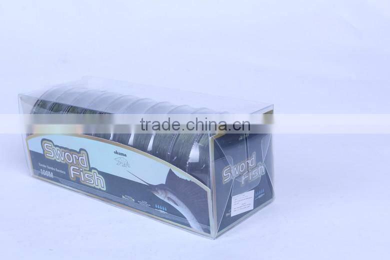 2016 New style fashion design good quality sword fishing line in 10 pools