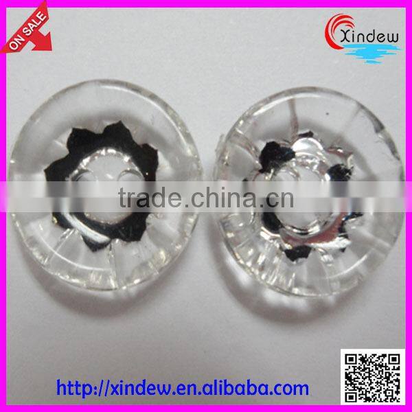 Fashion design leopard plating acrylic buttons/leopard buttons/plating buttons/two holes acrylic button