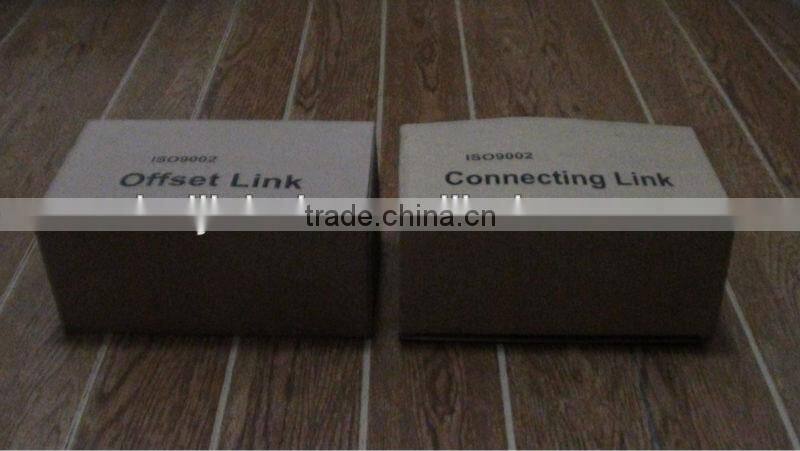 roller chain parts connecting link with half close spring clip