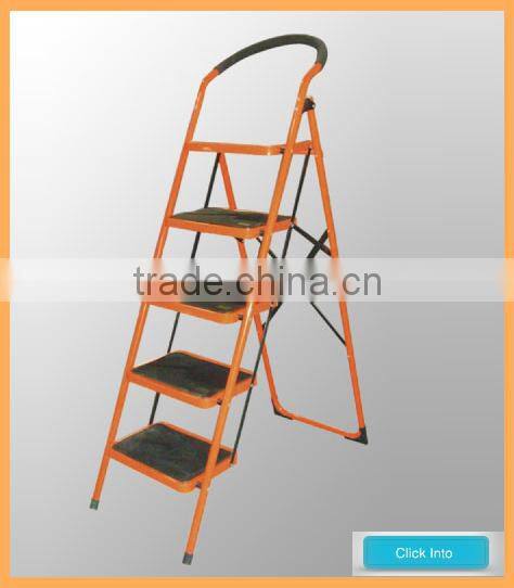 Household 5 steps steel folding step ladders loft ladders manufacturer