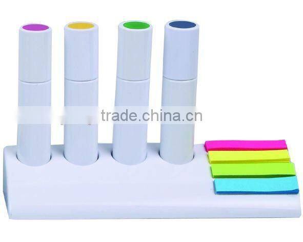 office stationery pen holder with sticker office supply from china