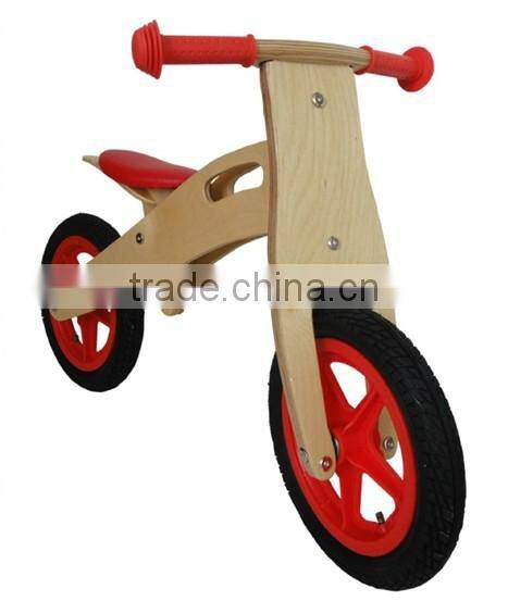 Wood balance bike for kids wooden bike wheel