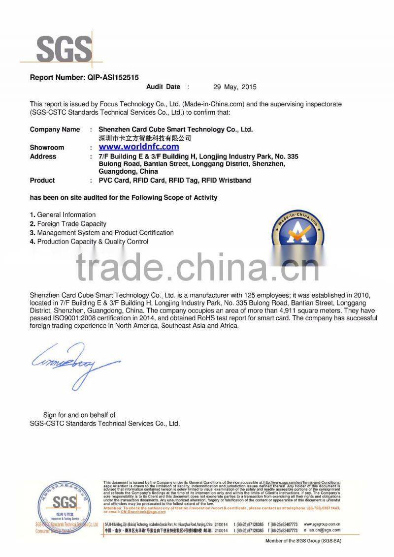 T5577 Weigand 26 Bit Proximity Cards for Access Card Door Security