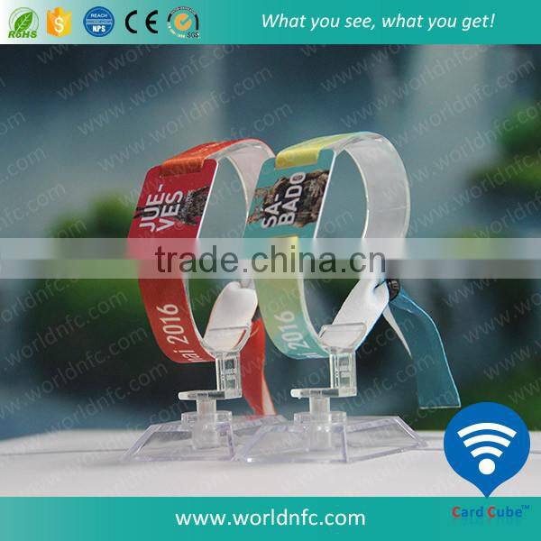 Radio Controlled RFID Woven Ribbon Wristband