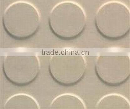 Round coin rubber mat