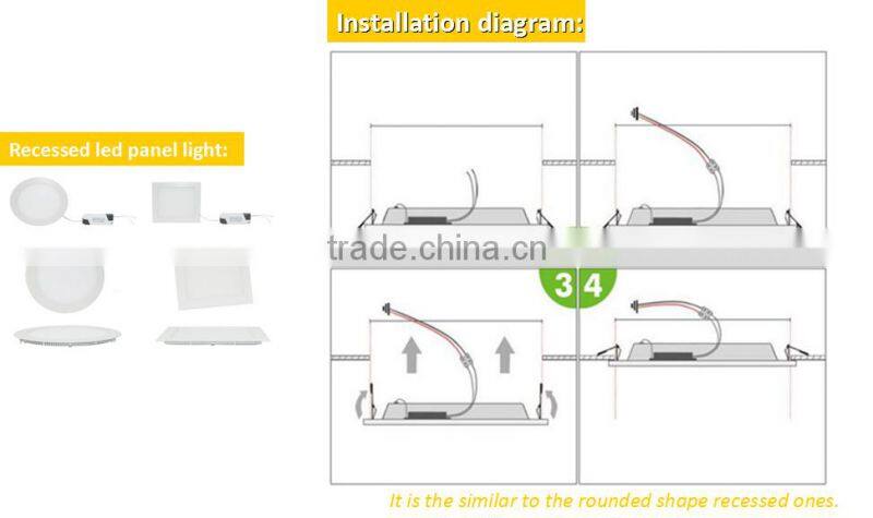 Round thin led panel light 118mm 6W 540LM Aluminum Alloy led ceiling light wholesale from China