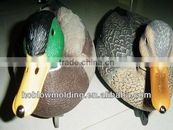 OEM Blow Molding Plastic female and male duck decoys