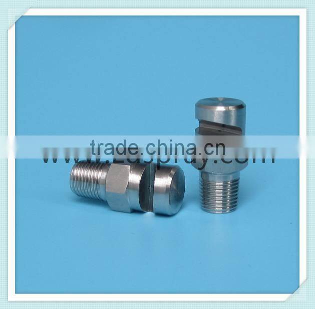 Stainless steel or brass flat fan stream water spraying jet nozzles