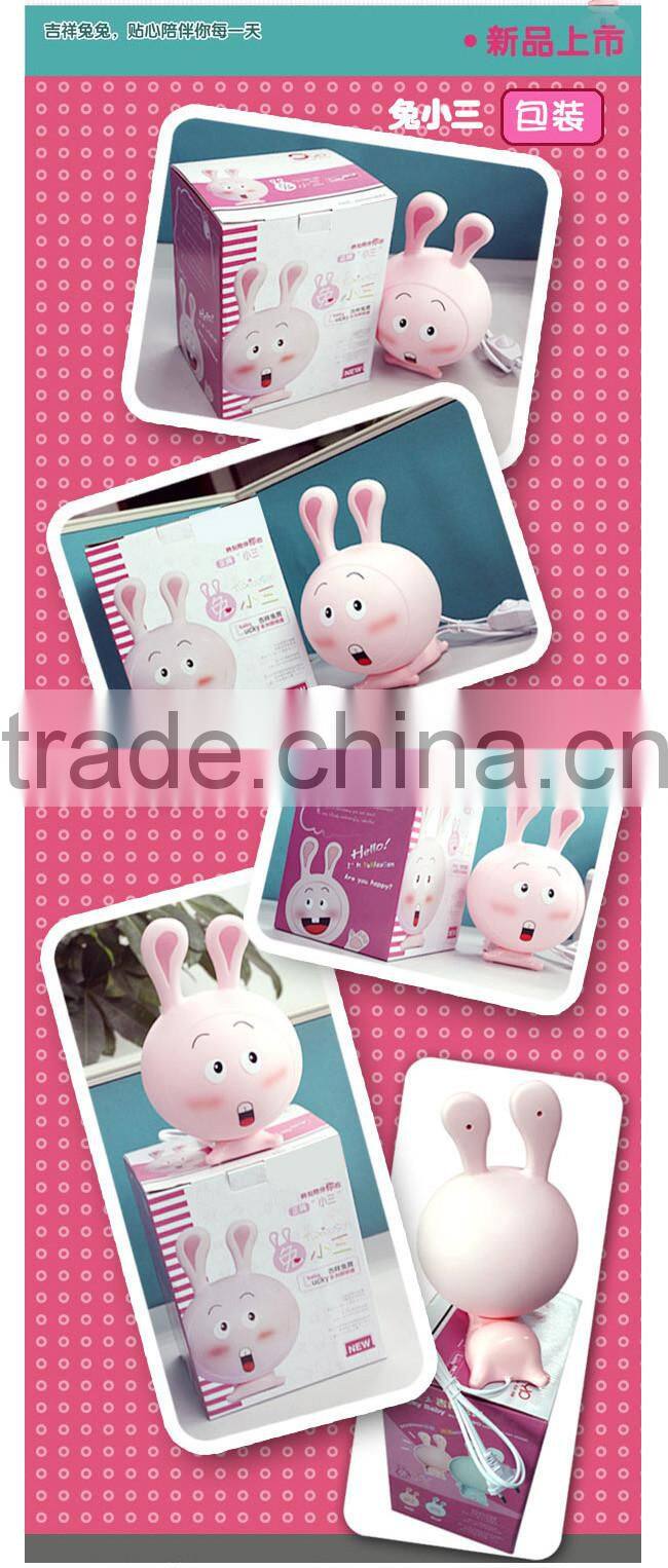 lovely baby rabbit Happy New Year series cartoon night lamp bunny table lamp light