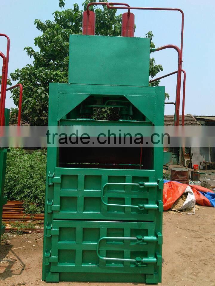 Vertical hydraulic waste paper baler,cardboard baling press machine XK--60