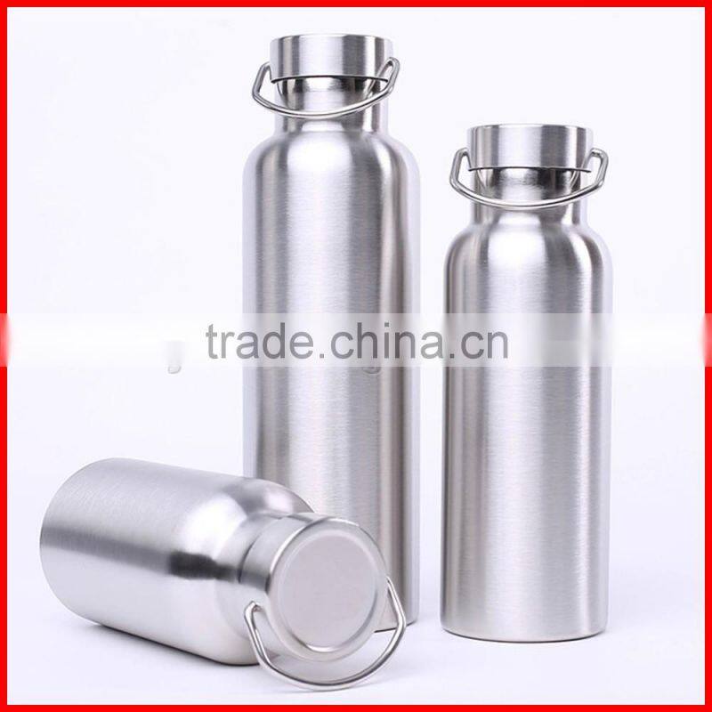 Wholesale and custom 100% 18/8 food grade pure stainless steel 304 double layers extreme movement outdoor travel vacuum flask