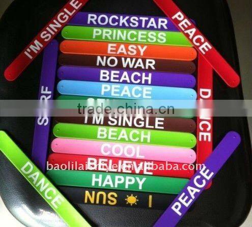2011 NEW fashion Custom Personalized Slap Bracelets