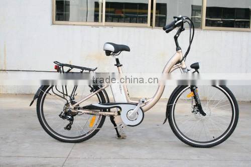 250W rear motor,36V10A Lithium battery,Sinwave controller,LED display CE woman electric bicycle/bike