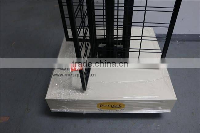 4-Faces Portable Floor Heavy Duty Rotating Display Stand Turntable