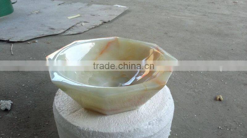 Luxury green onyx sink;bathroom sink;onyx sink