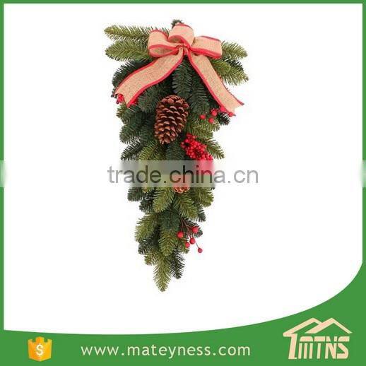 Artificial Outdoor Christmas Swag Lights Decoration