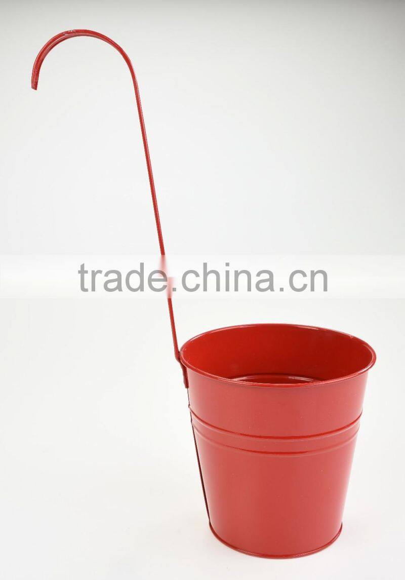 china guangxi suppiler cheap wall galvanized metal hanging vases for flower