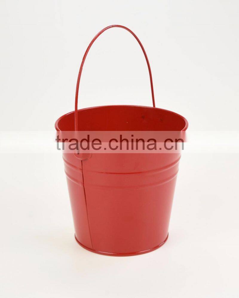 hot sale ice beer galvanized decorative small colored easter metal buckets with handle